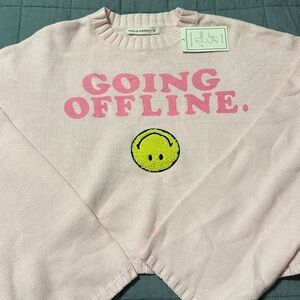 moon & madison Pink Crew Neck Sweater